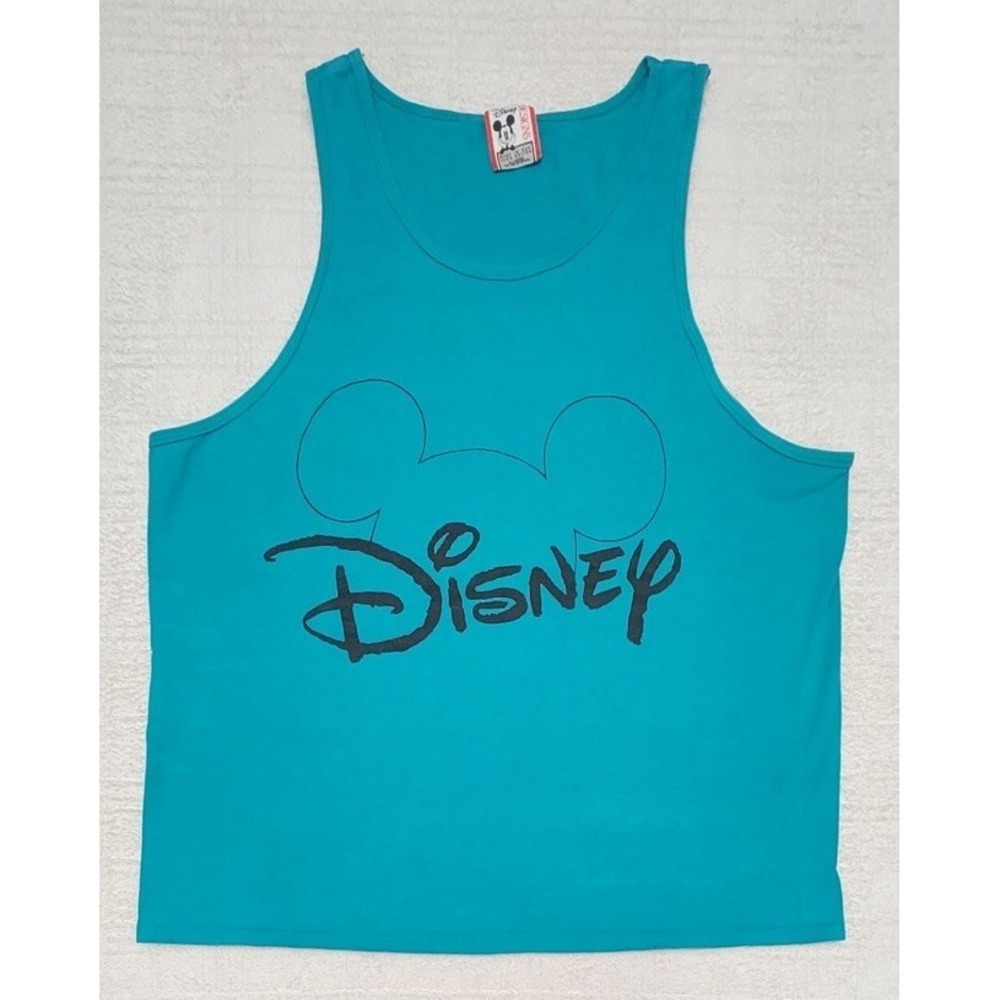 Disney Designs Mickey Mouse Blue Tank Top Unisex XL – Made in USA Vintage